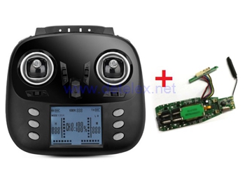 Wltoys Q393 Q393-A Q393-C Q393-E drone spare parts PCB board + Transmitter - Click Image to Close